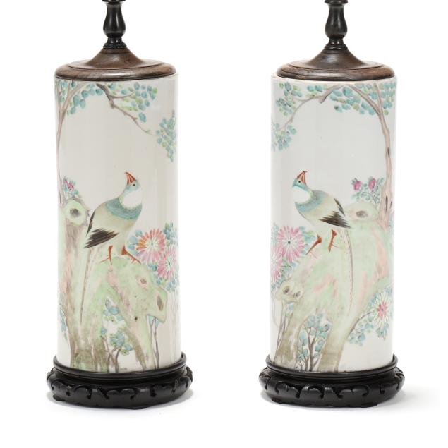 a-pair-of-chinese-porcelain-hat-stand-lamps-with-pheasants