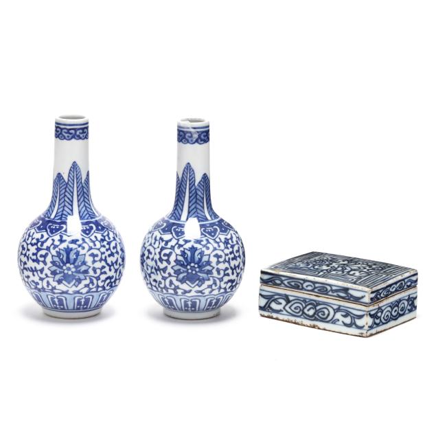 a-group-of-chinese-blue-and-white-porcelain