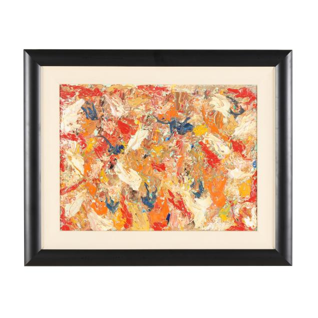 attributed-fran-greenberg-american-20th-century-abstract-expressionist-painting