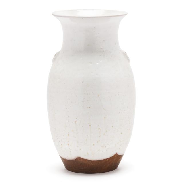ben-owen-iii-seagrove-nc-b-1968-large-chinese-white-vase-with-dogwood-handles