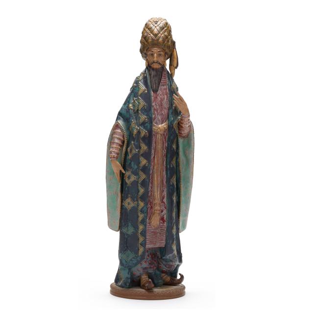 tall-lladro-pottery-figure-of-biblical-king