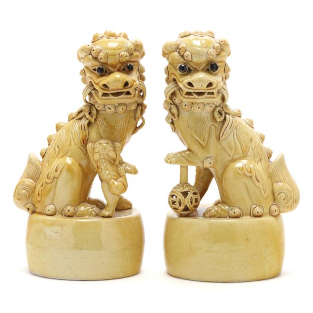 a-pair-of-chinese-style-yellow-glazed-porcelain-foo-lions