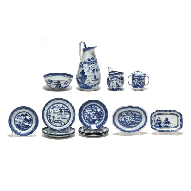 a-large-group-of-chinese-export-blue-canton-porcelain