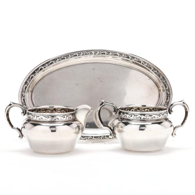 reed-barton-sterling-silver-creamer-and-sugar-set-with-tray