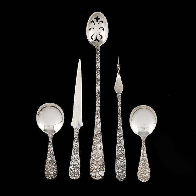 five-pieces-of-i-repousse-i-sterling-silver-flatware