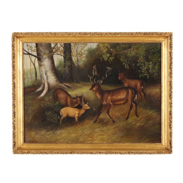 german-school-late-19th-century-deer-in-a-landscape
