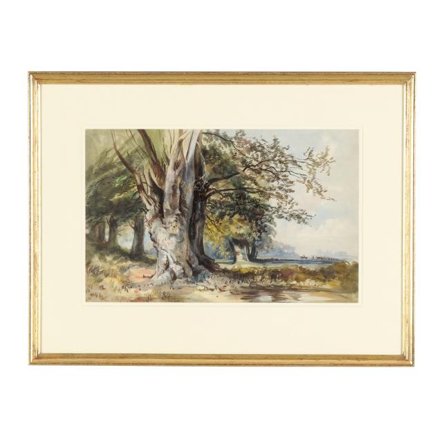 david-hall-mckewan-british-1817-1873-landscape-with-distant-hunt