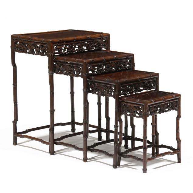 nest-of-four-chinese-carved-hardwood-tables