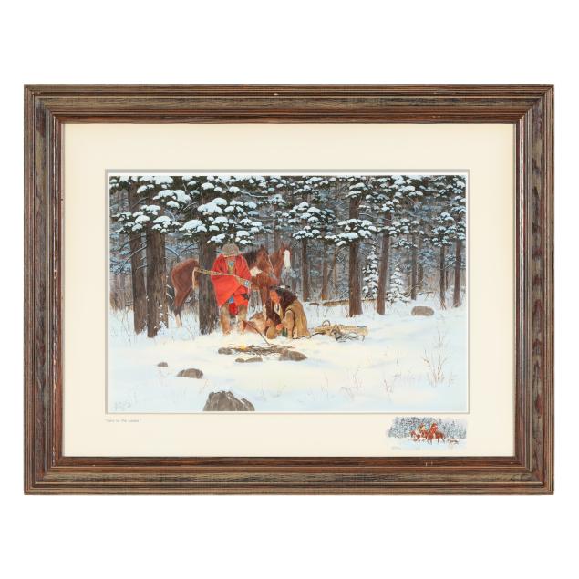 ron-stewart-american-b-1941-i-camp-in-the-woods-i