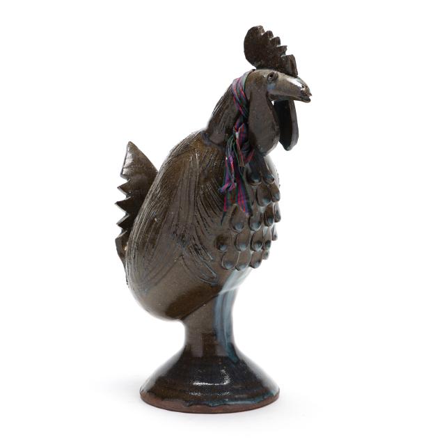charles-lisk-vale-nc-b-1952-pottery-rooster