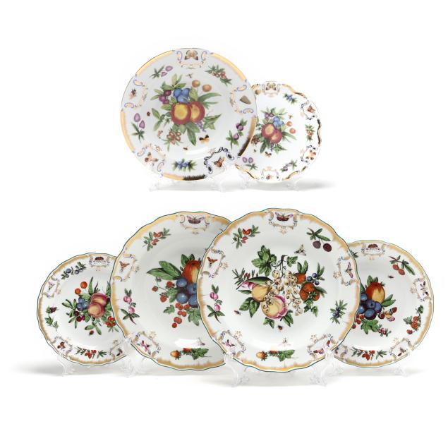 a-large-group-of-china-decorated-with-fruits-and-insects-including-mottahedeh