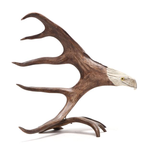 carved-and-painted-caribou-antler