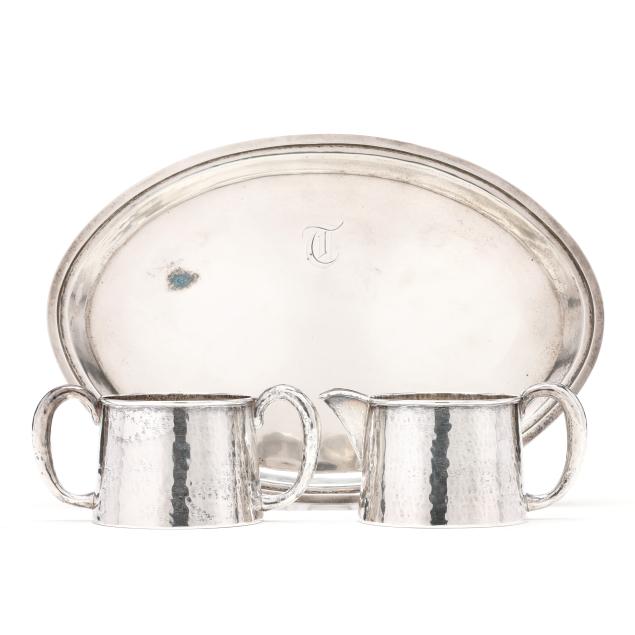lebolt-arts-and-crafts-sterling-silver-creamer-sugar-and-tray