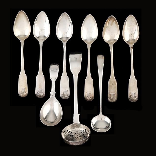 group-of-english-and-american-silver-flatware