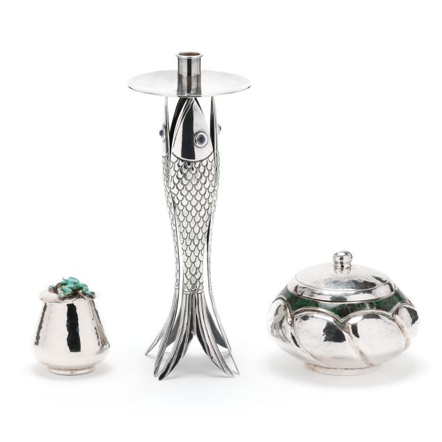 three-emilia-and-los-castillo-silver-plated-table-accessories