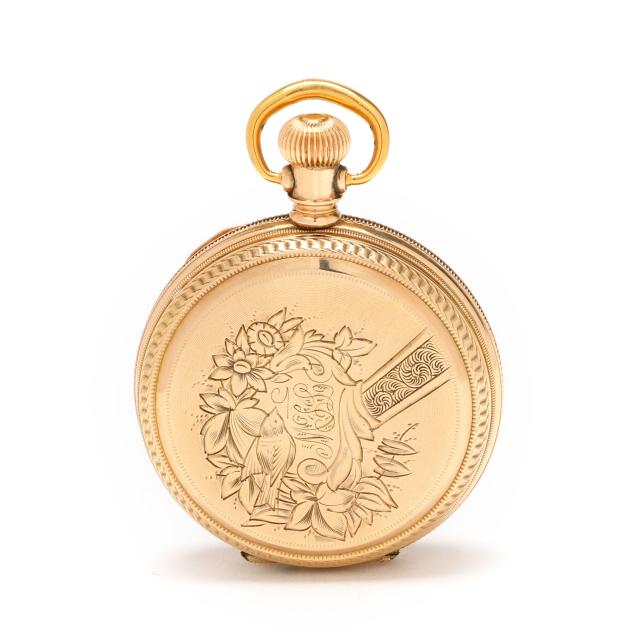 antique-gold-hunting-case-pocket-watch-elgin