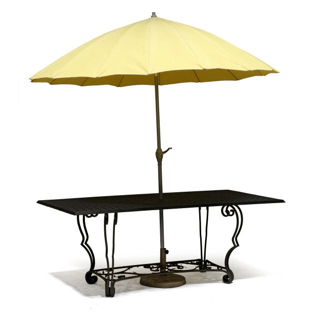 spanish-style-iron-patio-table-with-accoutrements