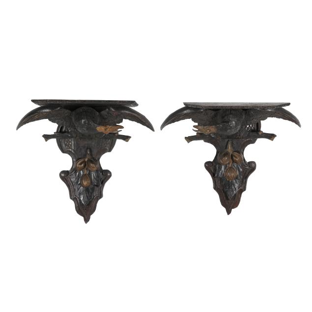 pair-of-black-forest-carved-wood-eagle-brackets