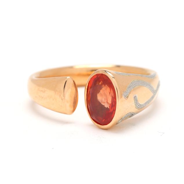 gold-platinum-and-orange-sapphire-open-shank-ring-tony-nemyer-for-metallicity