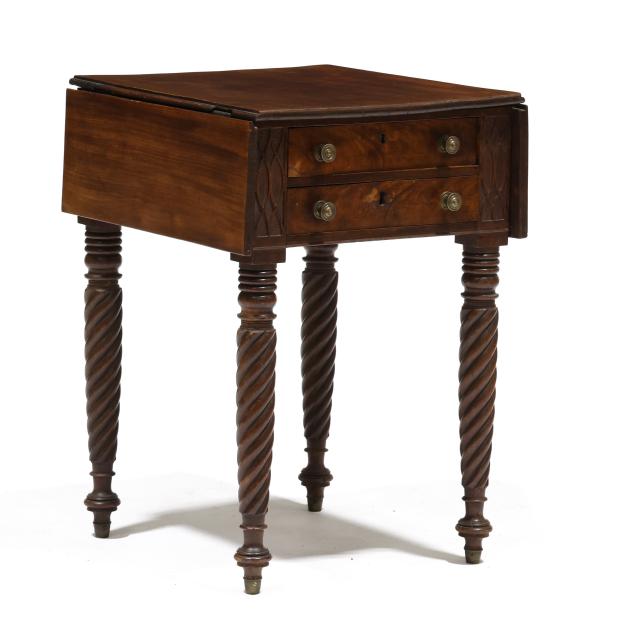 mid-atlantic-classical-carved-mahogany-drop-leaf-work-stand