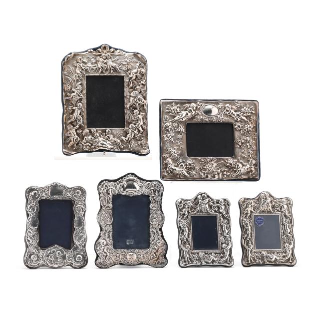 collection-of-six-english-silver-repousse-cherub-theme-picture-frames