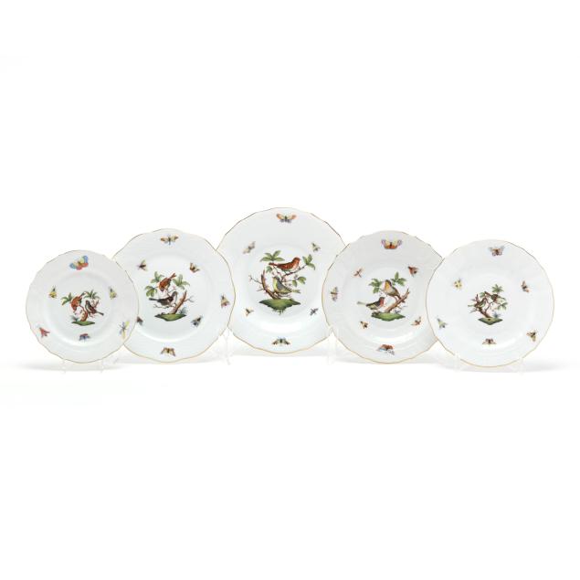 herend-a-collection-of-i-rothschild-bird-i-porcelain-plates