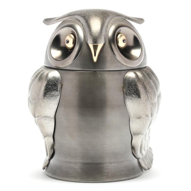 manner-of-seymour-mann-metal-owl-ice-bucket
