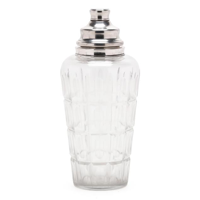 sterling-silver-mounted-cut-crystal-cocktail-shaker