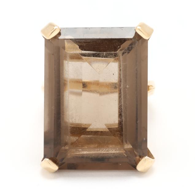 gold-and-smoky-quartz-ring