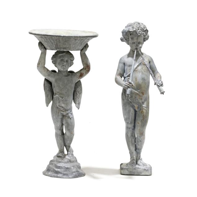 two-lead-garden-figures