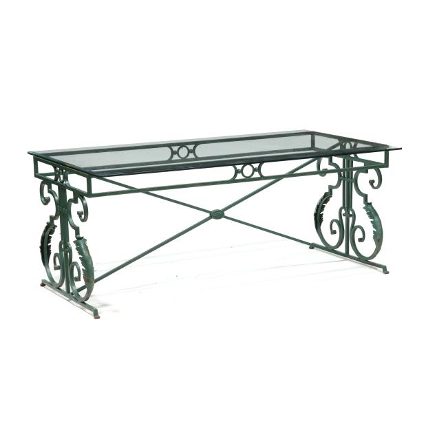 spanish-style-iron-and-glass-patio-table