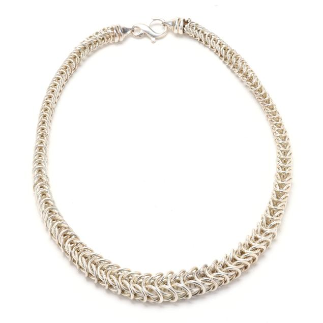 silver-fancy-link-necklace