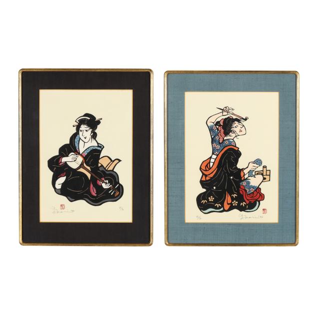 yoshitoshi-mori-japanese-1898-1992-a-pair-of-woodblock-prints