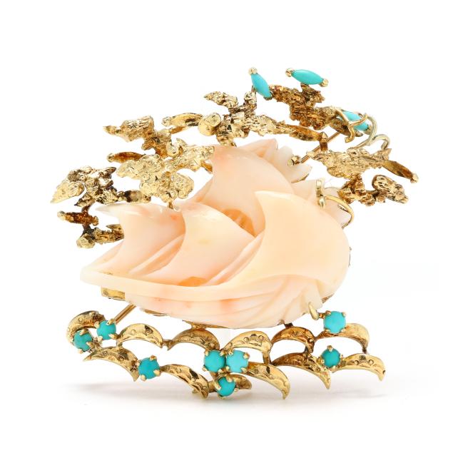 vintage-gold-and-gem-set-sailing-ship-motif-brooch