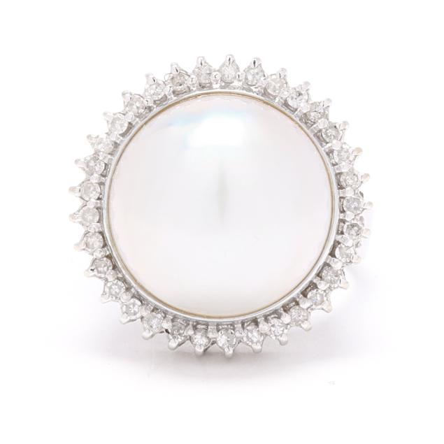 white-gold-mabe-pearl-and-diamond-ring-signed
