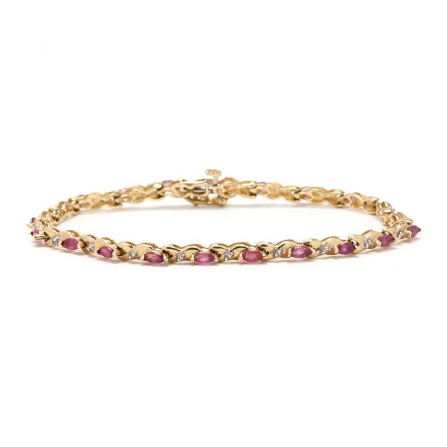 gold-ruby-and-diamond-line-bracelet