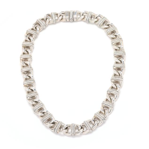 silver-mariner-link-chain-necklace-david-yurman