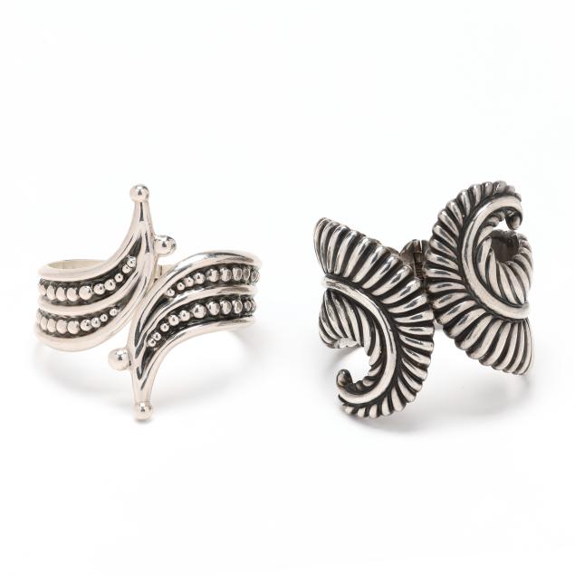 two-signed-silver-cuff-bracelets-mexico