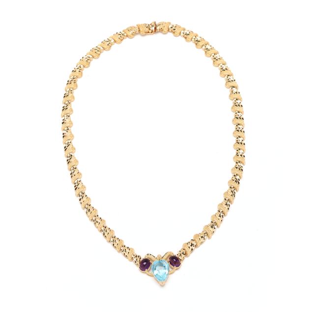 gold-blue-topaz-and-amethyst-necklace