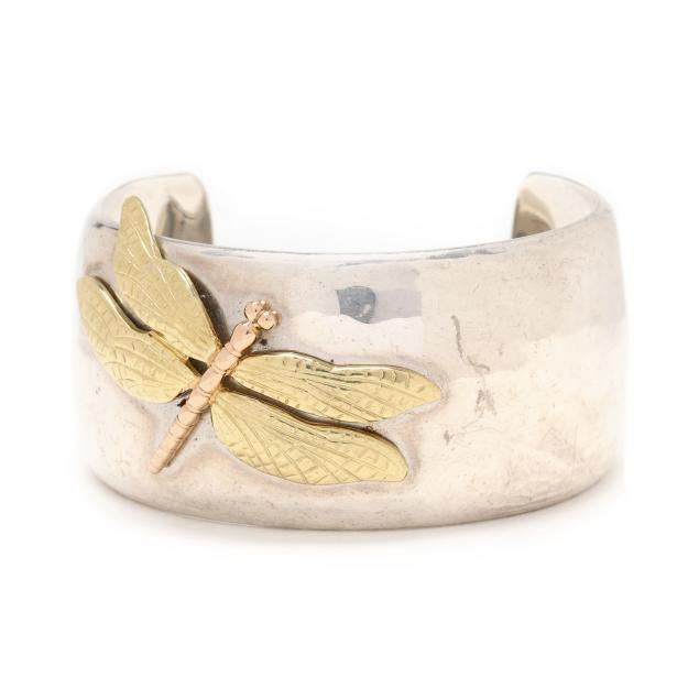 silver-and-gold-dragonfly-cuff-tiffany-co