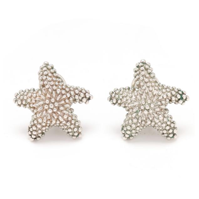 sterling-silver-starfish-motif-earrings-tiffany-co