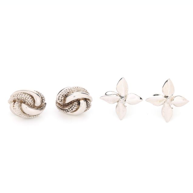 two-pairs-of-silver-earrings-tiffany-co