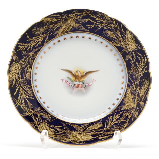 benjamin-harrison-white-house-china-8-1-2-plate