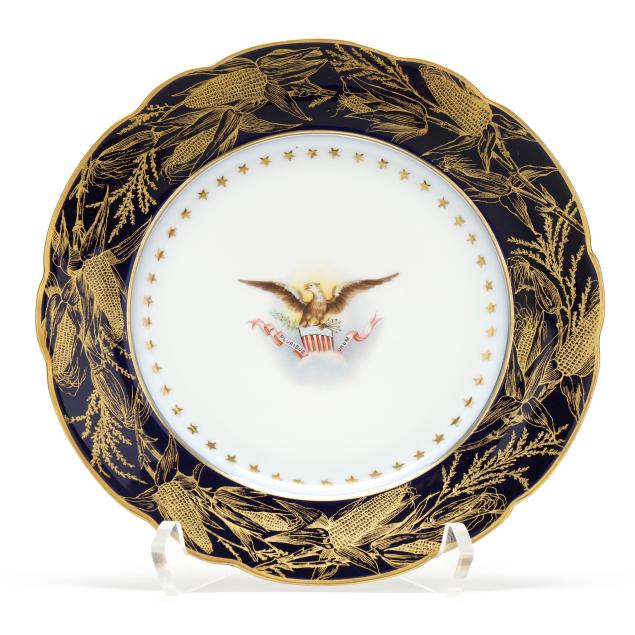 benjamin-harrison-white-house-china-8-1-2-plate