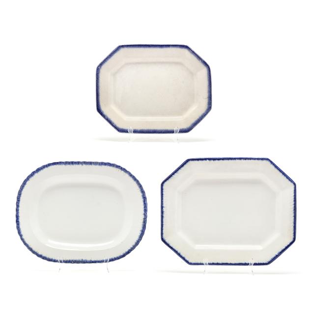 three-blue-feather-edge-platters