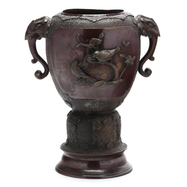 a-japanese-bronze-urn-with-birds-and-flowers