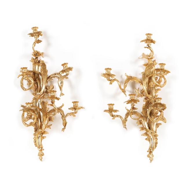 pair-of-french-rococo-style-gilt-brass-sconces