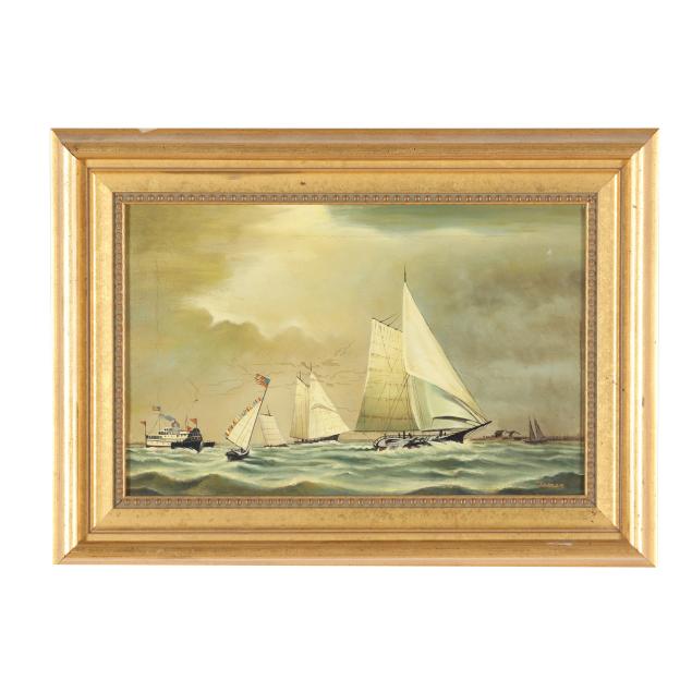 american-school-20th-century-ships-at-sea-signed