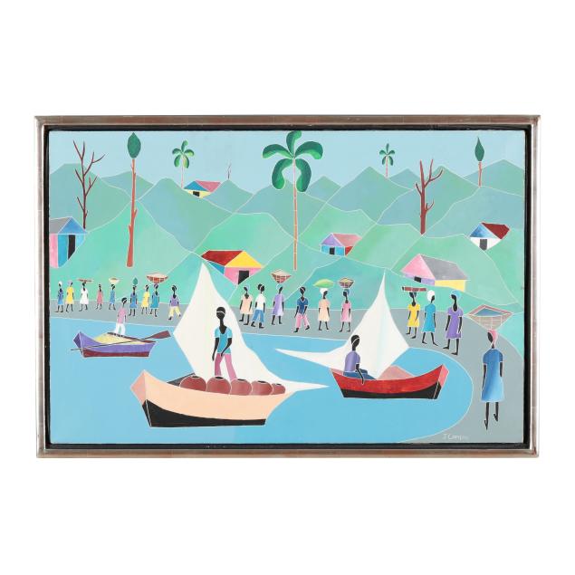 joseph-cameau-haitian-b-1948-harbor-scene