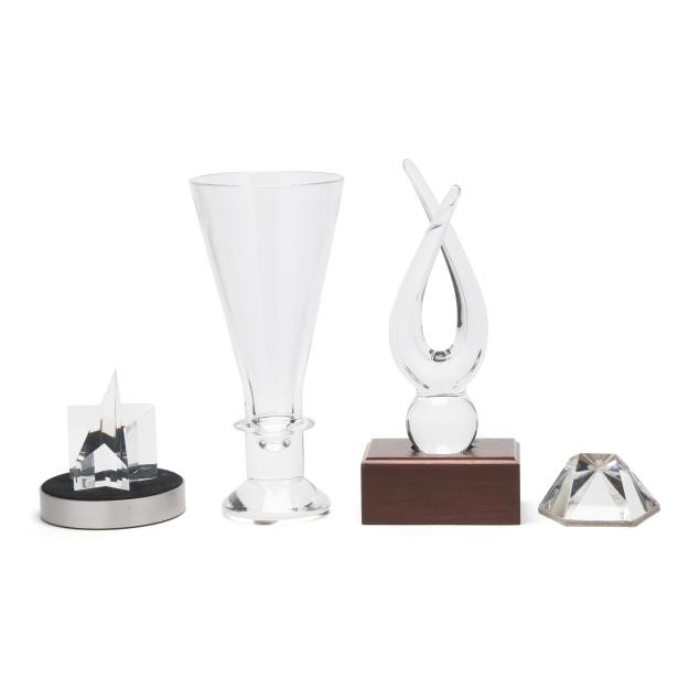 four-pieces-of-steuben-crystal